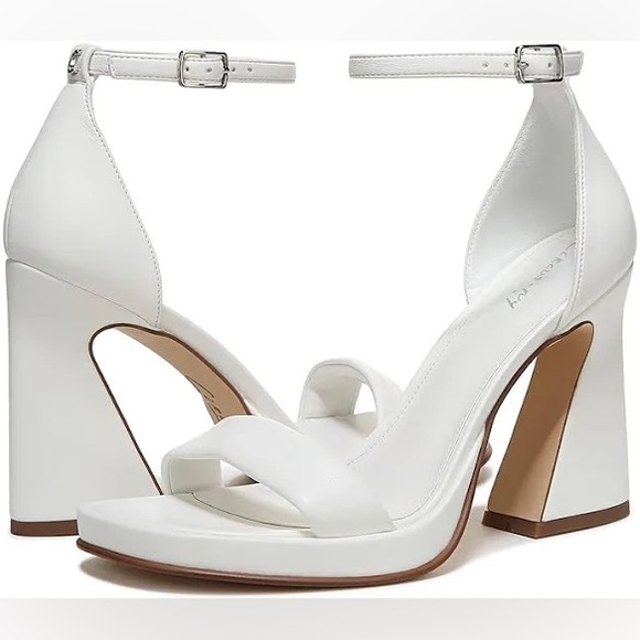 Circus by Sam Edelman Shoes - Circus by Sam Edelman White Block Heel Sandals